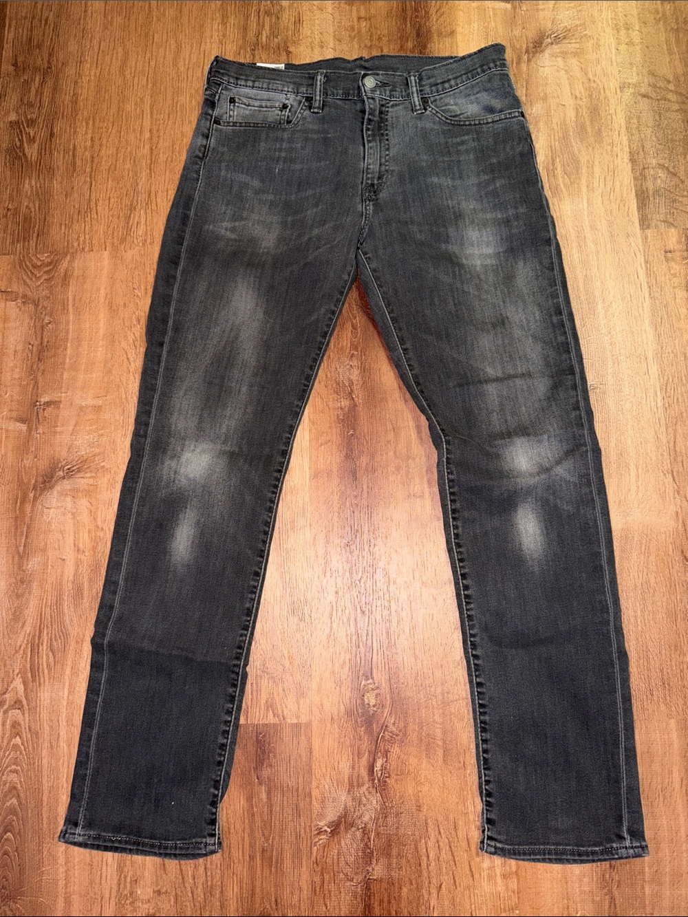 Levi's Men's Slim Straight Washed Black Jeans